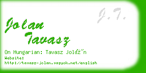 jolan tavasz business card